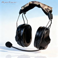 Headset Telepon Taktis Penguat Suara Perlindungan Pendengaran Peredam Kebisingan Lingkungan (ENC) Tahan Air IPX-3