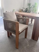 Ensemble de canapés d'extérieur en teck robuste à assise profonde, 7 pièces, grand mobilier de patio modulable pour les distributeurs américains