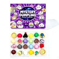 Calendrier de l'Avent de Noël : Boîte Mystère Squishy Maltose en forme de Boulette Vapeur, Jouet Anti-Stress à Remontée Lente