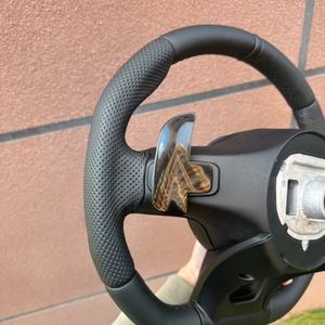 พวงมาลัยหนังแท้สำหรับรถยนต์เมอร์เซเดส-เบนซ์ รุ่น W204 W205 W213 W219 W222 A45 E63 Gle Gls Amg Gt <span class=keywords><strong>C63</strong></span> E63 S63 G63 - Product Image 5