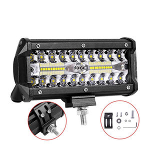 Nouvelle barre lumineuse de travail LED 120W 7 pouces 12V à faisceau combiné spot et large pour véhicules tout-terrain 4x4, camions et SUV - Product Image 4