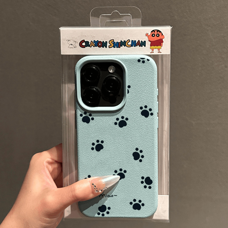 Full-Screen Cat Paws [Sky Blue Litchi Pattern]