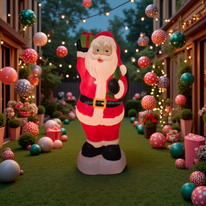 ตุ๊กตาซานตาคลอสแบบเป่าขึ้นรูปสำหรับตกแต่งคริสต์มาส ขนาดใหญ่ 36 นิ้ว ของตกแต่งสำหรับเทศกาลวันหยุด - Product Image 2