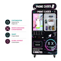 Máquina Expendedora de Fundas para Teléfonos con Sistema de Pedidos Remoto, Máquina Expendedora de Impresión de Fundas para Teléfonos, Equipo Comercial para Escuelas y Museos