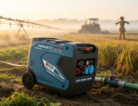 5000W Dual-Voltage Benzin-Inverter-Generator, leises, tragbares Stromaggregat für mobile Werkstätten & Camping-Wohnmobile