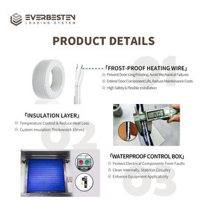 <span class=keywords><strong>Porte</strong></span> <span class=keywords><strong>de</strong></span> chambre froide à isolation thermique en <span class=keywords><strong>PVC</strong></span> plastique moderne à haute vitesse et imperméable, très vendue par Everbesten, pour entrepôt - Product Image 4