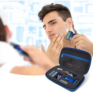 Estuche para afeitadora de EVA para hombre Estuche de transporte de muñeca portátil Bolsa con cremallera para <span class=keywords><strong>recortadora</strong></span> de barba <span class=keywords><strong>Gillette</strong></span> - Product Image 2