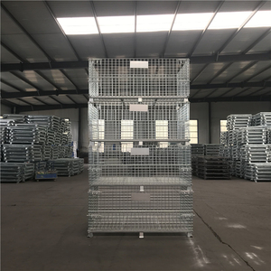 China Fornecedor Europa Estilo 1000Kg Aço Malha Caixa Fio Recipiente Rolo Stillage <span class=keywords><strong>Pallet</strong></span> Gaiola Rack Armazém Armazenamento - Product Image 2