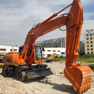 Excavadora Hidráulica de Ruedas Doosan DH210W-7 Usada a Precio Razonable, Cucharón de 1.2m, Peso Operativo de 21 Toneladas, Potencia de 110kw, Bomba de Caja de Cambios - Product Image 1