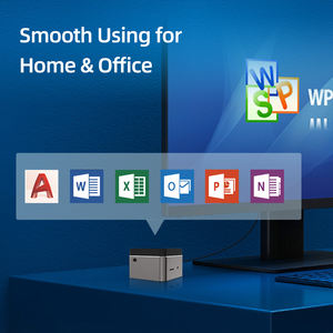 Mini Pc de bolsillo pequeño, cuatro núcleos, N100, 12GB, LPDDR4, 128G, EMMC/SSD, computadora de escritorio con WIFI, 4K, Win10 - Product Image 2