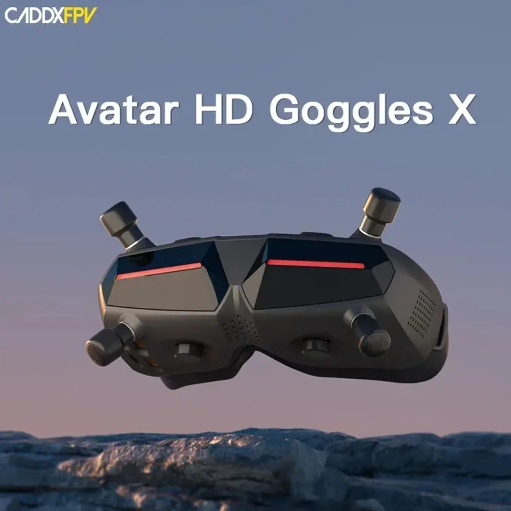 Walksnail Avatar HD Goggles X Black 1080P/100FPS FOV50 Built-in Gyro Wi-Fi Module 7-26V for FPV Racking Drones Fixed-Wing RC