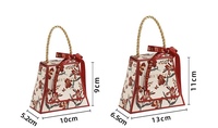 Cadeaux de mariage de luxe, boîtes à bonbons recyclables en papier, sacs cadeaux en chocolat imprimés de fleurs pour les invités, fête de naissance, Noël