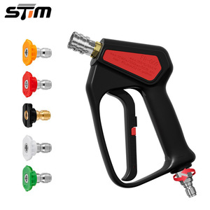 Pistolet de lavage haute pression Stim FR-009 5075 PSI 40 LPM avec 5 embouts pour lavage de voiture - Product Image 1