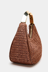 Sac de soirée élégant 2026 Nouvelle collection femme Design de niche Sac boulette avec poignée métallique et bandoulière - Product Image 5