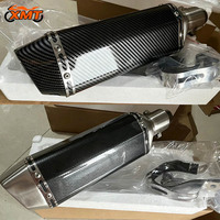 Silencieux d'échappement de moto 51 mm universel pour moto sportive avec DB Killer pour Tmax500 FZ6 Mt07