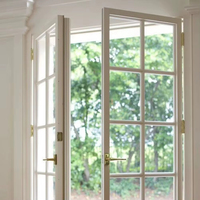 CBMmart - Diseños de Ventanas Contemporáneas de Aluminio en Blanco y Negro para Villas, Ventanas y Puertas Abatibles de Aluminio UPVC, Ventanas Resistentes a Impactos
