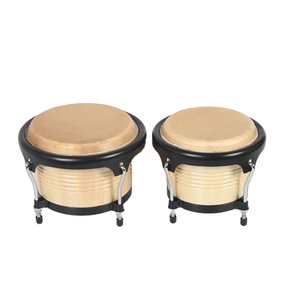 เครื่องดนตรีออร์ฟ แทมบูรีน คองกา บังโก กลองมือหนังวัวแอฟริกัน สำหรับการเรียนการสอนดนตรี 6+ 7 นิ้ว - Product Image 3