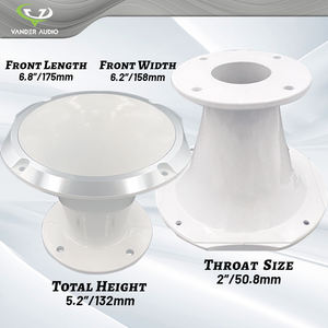 Corneta Difusora de Alumínio Super Branco de 2 Polegadas com Fixação por Parafuso para Driver de Compressão - Product Image 4