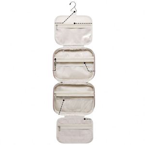 BSCI Factory Manufacturers Custom New Large Waterproof Beauty <b>Wash</b> Cosmetics Pouch Travel <b>Hanging</b> Toiletry <b>Bag</b> for <b>Women</b> - Product Image 5
