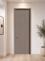 Porte intérieure TH50 en aluminium et bois, feuille de porte de 50 mm remplie de graphène, cadre en alliage d'aluminium, insonorisée et étanche pour chambre et bureau