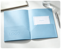 Carpeta Azul con Relieve de 12PT/16PT, Carpeta Negra Mate con Logotipo UV, Carpeta Personalizada con Lámina Dorada, Carpeta de Presentación A4 para Hospitales, Carpetas de Papel para Documentos