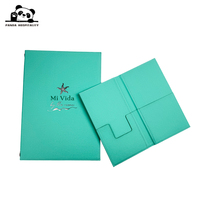 Couverture de menu et porte-comptes en cuir personnalisés, porte-menu haut de gamme pour restaurant, format US Letter A4