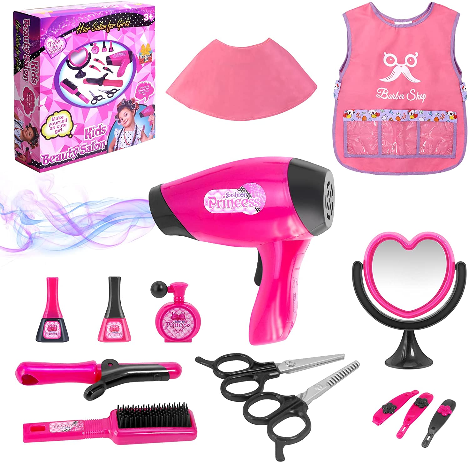 43 Piezas De Juguetes De Peluquería Para Niñas, Juego De Jug | Envío gratis
