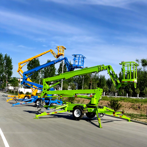 थोक 18 मीटर ऊंचा लिफ्ट ट्रेलर माउंटेड स्पाइडर लिफ्ट रिमोट कंट्रोल इंजन-संचालित हाइड्रोलिक 12 मीटर स्पष्ट बूम स्पाइडर लिफ्ट लिफ्ट - Product Image 6