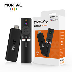 Prix de gros direct usine Mortal TVR3+ Android 14.0 <span class=keywords><strong>TV</strong></span> <span class=keywords><strong>Stick</strong></span> RockChip3518 QuadCore TVstick 4K WiFi6 Lecteur multimédia en streaming - Product Image 1