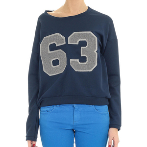 Sweat-shirt pour femme au design tendance, personnalisable avec logo OEM, en coton et polyester, en molleton, multicolore, décontracté, doux et confortable - Product Image 1