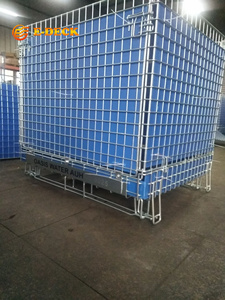 Gấp kẽm Euro tiêu chuẩn bền tiết kiệm không gian dây lưới kim loại <span class=keywords><strong>container</strong></span> - Product Image 2