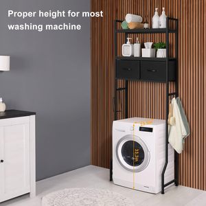 Organizadores de baño y soporte de almacenamiento de papel higiénico estante de almacenamiento de baño sobre estante de inodoro - Product Image 6