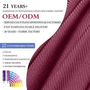Tessuto a Costine Elasticizzato 150gsm 93% Nylon 7% Spandex, Morbido Tessuto Lavorato a Maglia per Top Yoga e T-Shirt - Product Image 3