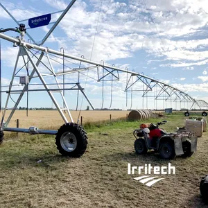 Sistema de irrigação por pivô central de irrigação mecanizada com furo de água bomba elétrica