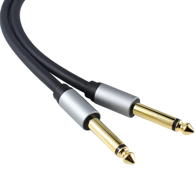 Gold Plated Guitar Cable 6.35mm Male to Male Electric Guitar Cable Jack 6.35 1/4 Inch Trs Instrument Patch 6.35mm Audio Cable