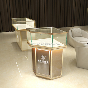 Espositori Pentagonali per Gioielleria, Vetrine Senza Cornice, Design d'Interni per Negozi di Arredamento di Alta Gamma, Esposizione <span class=keywords><strong>Vintage</strong></span> - Product Image 3