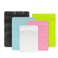 Sachets personnalisés de figurines miniatures thermoscellables, emballage coloré rouge, bleu, violet, sacs mystères pour petites entreprises