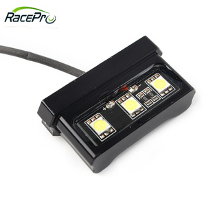 ชุดกำจัดบังโคลนรถมอเตอร์ไซด์สีดำ racepro ตัวยึดป้ายทะเบียนพร้อมไฟ LED สำหรับยามาฮ่า XSR155 <span class=keywords><strong>XSR</strong></span> <span class=keywords><strong>155</strong></span> 2019 2020 - Product Image 3