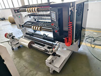 Pisau cukur tipe vertikal pembelah BOPP OPP plastik tas Film Rewinder mesin LFQ-1300