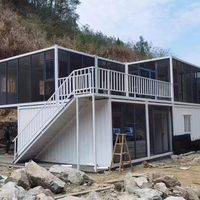 Maison conteneur préfabriquée en acier, résistante aux intempéries, pour dortoir temporaire du personnel, directement de l'usine