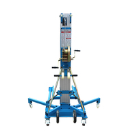 Monte-charge manuel en aluminium de 5 m, capacité de 320 kg, avec rouleaux de glissière