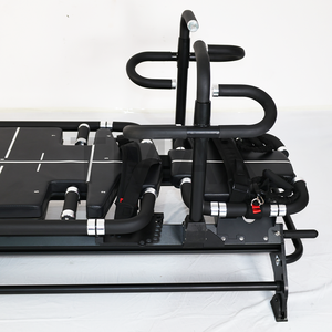 Reformer de Pilates de Aluminio con 8 Resortes Alemanes de Alta Calidad, Duradero para Uso Comercial, Reformer Negro con Manillar Ajustable <span class=keywords><strong>360</strong></span>°, CE - Product Image 5