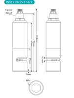Aice Tech – Sonde de mesure de l'oxygène dissous portable pour aquaculture industrielle, avec sortie RS485, OEM/ODM, capteur d'oxygène dissous en ligne à sonde unique