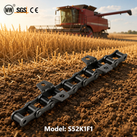 Cadena de Rodillos Agrícolas S52K1F1 para Equipos de Cosecha con Accesorios de Acero Aleado de Precisión y Durabilidad