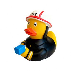 Promo Jouet 2025 – Vente en Gros Canard en Caoutchouc Dessin Animé pour Enfants – Jouet de Bain Douche Pompier Anti-Stress - Product Image 3