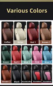 Fundas de Asiento de Coche Personalizadas, Impermeables, de Cuero, Juego Completo para Camioneta Dodge Ram 1500 2500 3500, Color Negro y Rojo - Product Image 4
