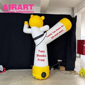 Grande Mascotte Gonfiabile a Forma di Tigre per Promozioni di Scuole di Arti Marziali - Product Image 6