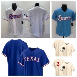 Texas Rangers # 5 maillots de supporter brodés pour hommes SMLXLXXLXXXL en coton mercerisé de couleur unie - Product Image 2
