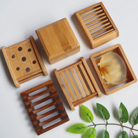 Tragbare Bambus Seife Dish Holz Seife Box Tray Halter Container Mit Ablauf Für Bad Küche Waschbecken