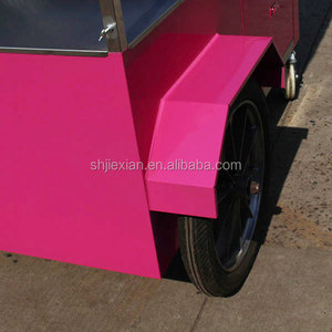 Carrito de Comida JX-IC160 de Aluminio, a Gas/Eléctrico, de 4 Ruedas, para Venta de Helados y Comida Rápida - Product Image 5